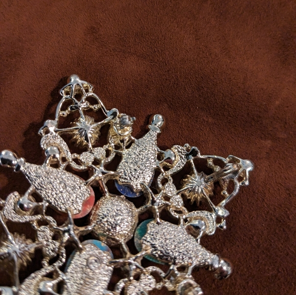 Sarah Coventry Jewelry "Galaxy" Maltese Cross Brooch Pin 1960's Rhinestone EUC - Picture 8 of 10